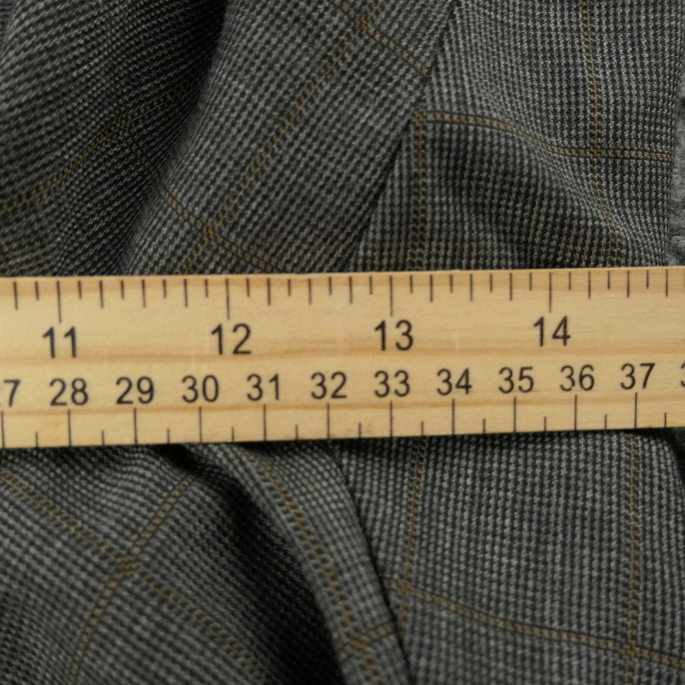 Hart Schaffner Marx Dress Pants Mens 40x32 Pleated Cuffed Grey Windowpane‎ Check - Picture 14 of 16
